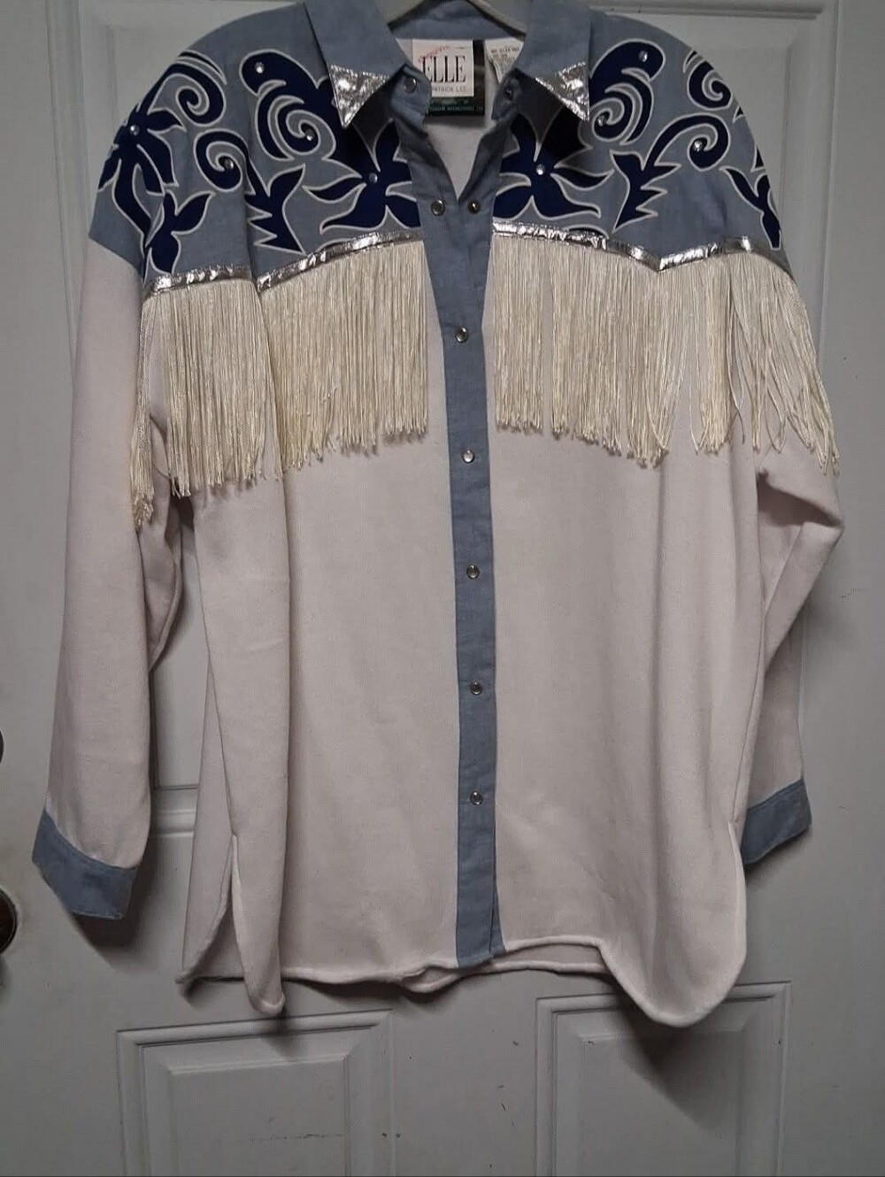 Beautiful Ladies Blouse By Elle ❤️ Western Themed Gorgeous Size Medium